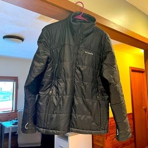 Columbia Omni Heat Down Jacket - color: black and size: XL